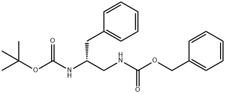 (S)-1-CBZ-AMINO-2-BOC-AMINO-3-PHENYL-PROPANE Struktur