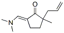 Cyclopentanone, 5-[(dimethylamino)methylene]-2-methyl-2-(2-propenyl)-, (5E)- (9CI) Struktur