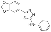 1,3,4-Thiadiazol-2-amine, 5-(1,3-benzodioxol-5-yl)-N-phenyl- Struktur