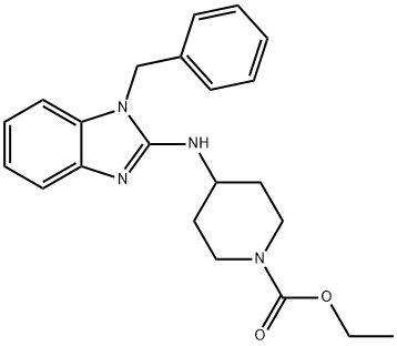 ethyl 4-[[1-benzyl-1H-benzimidazol-2-yl]amino]piperidine-1-carboxylate Struktur