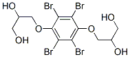 3,3'-[(2,3,5,6-tetrabromo-1,4-phenylene)bis(oxy)]bispropane-1,2-diol  Struktur