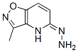 Isoxazolo[4,5-b]pyridin-5(4H)-one, 3-methyl-, hydrazone (9CI) Struktur