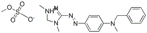 3-[[4-[benzylmethylamino]phenyl]azo]-1,4-dimethyl-1H-1,2,4-triazolium methyl sulphate Structure