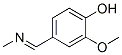 2-methoxy-4-[(methylimino)methyl]phenol Struktur