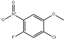 1-CHLORO-5-FLUORO-2-METHOXY-4-NITROBENZENE Struktur