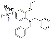4-[bis(phenylmethyl)amino]-3-ethoxybenzenediazonium tetrafluoroborate Structure
