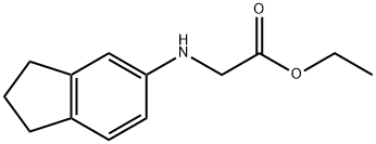 Ethyl  (2,3-Dihydro-1H-inden-5-ylamino)acetate Structure