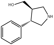 ((3R,4S)-4-PHENYLPYRROLIDIN-3-YL)METHANOL Struktur