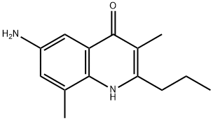 4(1H)-QUINOLINONE, 6-AMINO-3,8-DIMETHYL-2-PROPYL- Struktur