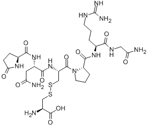 argipressin (4-9), (3-1')-disulfide Cys(6)- Struktur