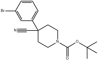 1-N-BOC-4-(3-BROMOPHENYL)-4-CYANOPIPERIDINE|1-N-BOC-4-(3-溴苯基)-4-氰基哌啶