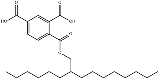 1-(2-hexyldecyl) dihydrogen benzene-1,2,4-tricarboxylate Struktur