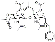 Benzyl 2-(AcetylaMino)-2-deoxy-3-O-[3,4,6-tri-O-acetyl-2-(acetylaMino)-2-deoxy-β-D-glucopyranosyl]-α-D-galactopyranoside 4,6-Diacetate 結(jié)構(gòu)式