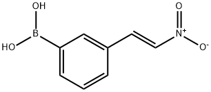 3-(E-2-硝基乙烯基)苯基硼酸 結(jié)構(gòu)式