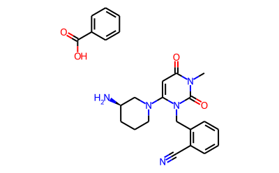 苯甲酸阿格列汀, 850649-62-6, 結(jié)構(gòu)式