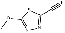 1,3,4-Thiadiazole-2-carbonitrile,  5-methoxy- Struktur
