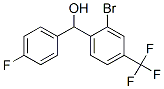 2-bromo-4'-fluoro-4-(trifluoromethyl)benzhydryl alcohol Struktur