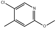 5-Chloro-2-methoxy-4-methylpyridine Struktur