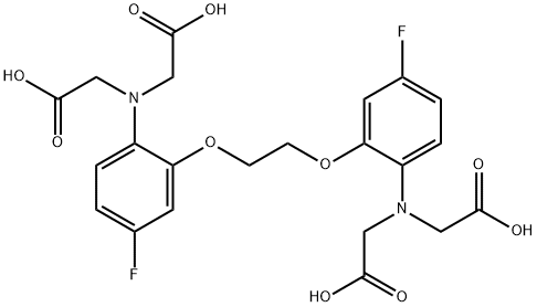 4,4'-difluoro-1,2-bis(2-aminophenoxy)ethane-N,N,N',N'-tetraacetic acid Struktur