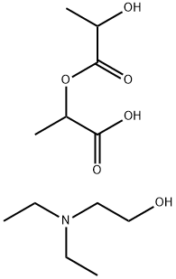 diethyl(2-hydroxyethyl)ammonium 2-(lactoyloxy)propionate Structure