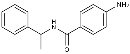 4-AMINO-N-(1-PHENYLETHYL)BENZAMIDE Struktur
