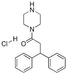 N-(3,3-Diphenylpropionyl)piperazine Hydrochloride Structure