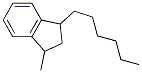 1-hexyl-3-methylindan Struktur