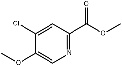 METHYL 4-CHLORO-5-METHOXYPYRIDINE-2-CARBOXYLATE, 857433-67-1, 結構式