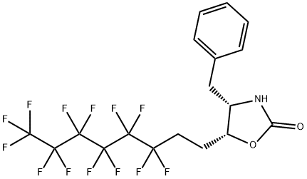 (4S,5R)-(-)-4-芐基-5-(3,3,4,4,5,5,6,6,7,7,8,8,8-十三氟辛基)-2-惡唑烷酮, 857637-92-4, 結(jié)構(gòu)式