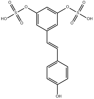 trans Resveratrol-3,5-disulfate Struktur