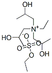 ethyltris(2-hydroxypropyl)ammonium ethyl sulphate Struktur