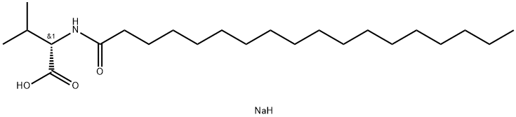 N-Octadecanoyl-L-valine sodiuM salt Struktur