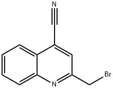 4-Quinolinecarbonitrile,  2-(bromomethyl)- Struktur