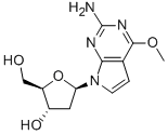 2-AMINO-4-METHOXY-7-(BETA-D-2-DEOXYRIBOFURANOSYL)PYRROLO[2,3-D]PYRIMIDINE 結(jié)構(gòu)式