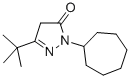 5-TERT-BUTYL-2-CYCLOHEPTYL-2,4-DIHYDRO-PYRAZOL-3-ONE Struktur