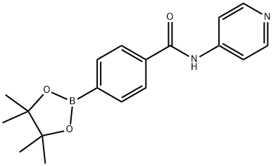 N-PYRIDIN-4-YL-4-(4,4,5,5-TETRAMETHYL-[1,3,2]DIOXABOROLAN-2-YL)-BENZAMIDE Structure