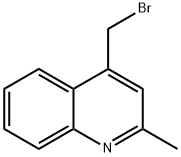 4-(溴甲基)-2-甲基喹啉 結(jié)構(gòu)式