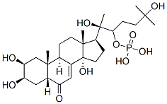 20-hydroxyecdysone-22-phosphate Struktur