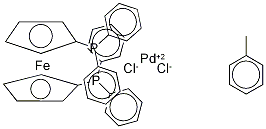(1,1'-Bis(diphenylphosphino)ferrocene)dichloropalladiuM Toluene Struktur