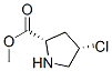 L-Proline, 4-chloro-, methyl ester, cis- (9CI) Struktur