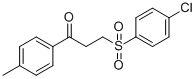 3-[(4-CHLOROPHENYL)SULFONYL]-1-(4-METHYLPHENYL)-1-PROPANONE Struktur