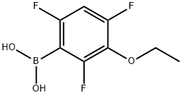 3-ETHOXY-2,4,6-TRIFLUOROPHENYLBORONIC A& Struktur