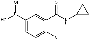 4-CHLORO-3-(CYCLOPROPYLCARBAMOYL)PHENYLBORONIC ACID|4-氯-3-(環(huán)丙基氨甲?;?苯基硼酸
