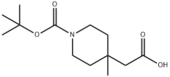 [1-(TERT-BUTOXYCARBONYL)-4-METHYLPIPERIDIN-4-YL]ACETIC ACID, 872850-31-2, 結(jié)構(gòu)式
