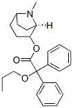 [(1R)-8-methyl-8-azabicyclo[3.2.1]oct-2-yl] 2,2-diphenyl-2-propoxy-ace tate Struktur