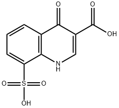 3-Quinolinecarboxylic  acid,  1,4-dihydro-4-oxo-8-sulfo- Struktur
