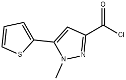 1-METHYL-5-THIEN-2-YL-1H-PYRAZOLE-3-CARBONYL CHLORIDE price.