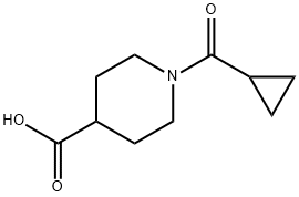 1-(CYCLOPROPYLCARBONYL)PIPERIDINE-4-CARBOXYLIC ACID, 876866-50-1, 結(jié)構(gòu)式