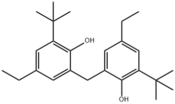 2,2′-Methylenebis(6-tert-butyl-4-ethylphenol) Struktur