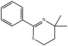 5,6-Dihydro-4,4-dimethyl-2-phenyl-4H-1,3-thiazine Struktur